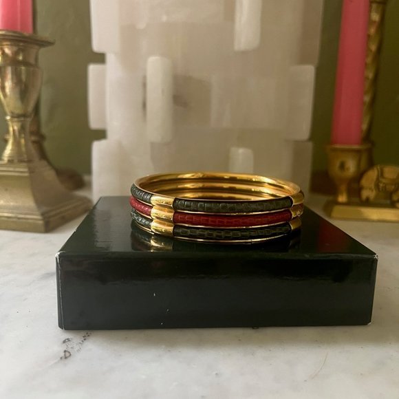 Gucci Vintage Snakeskin Bangle- GORGEOUS New in Box- Quiet Luxury - Picture 4 of 9
